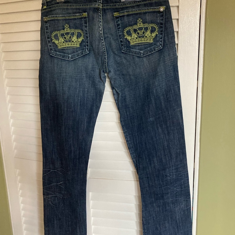 Victoria Beckham Dark Blue Straight Leg Jeans - Picture 2 of 9